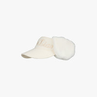 Big Logo Ear Muff Visor (Ivory)