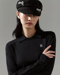 Fair Liar Detachable Collar Ribbon knit - Black