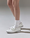 Frill Ribbon Golf Shoes - White