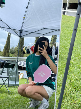 [Fair Liar Club] UNISEX FLC ESSENTIAL CREWNECK SWEATSHIRTS - Dark Green