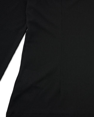 Ruffle High Neck Cooling Inner T-shirt - Black