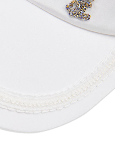 Taped wide visor - White
