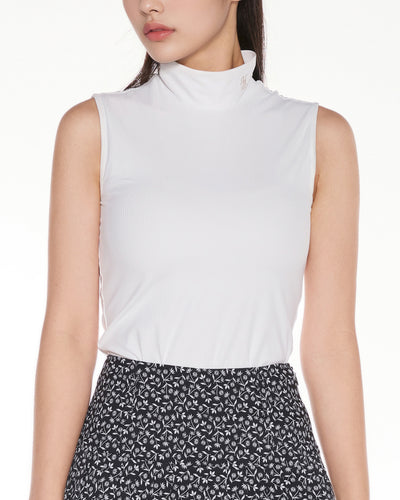 Mesh Crop Short Sleeve and Sleeveless Set - White