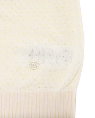 Scassi Collar Zip-Up Cardigan - Ivory