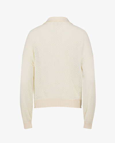 Scassi collar zip-up cardigan - Ivory