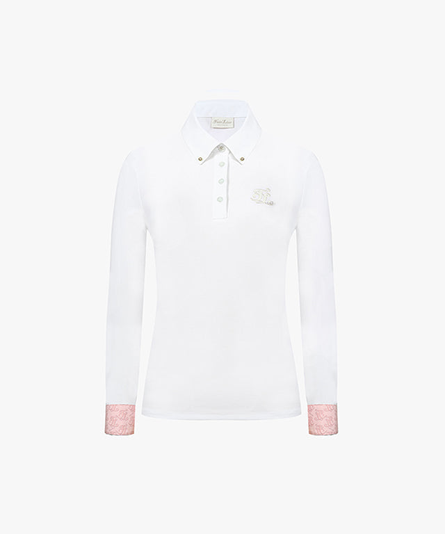 FAIRLIAR Pattern Scarf Basic T-shirt - White