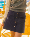 A-Line Denim Skirt - Denim