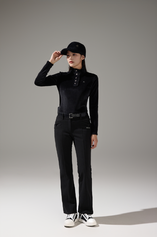 Turtle-neck Brushed Tshirt (Black)