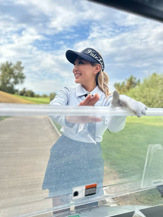 Side logo wide Ribbon visor - Black