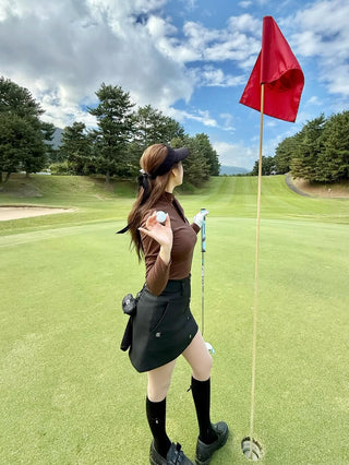 Suede Bonded Skirt (Black)