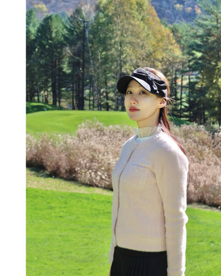 Side Big Ribbon Visor (Black)