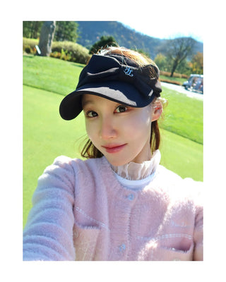 Side Big Ribbon Visor (Black)