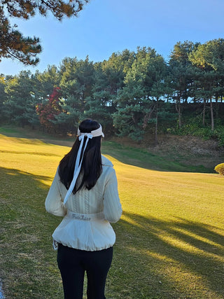 Knit Collar Down Jumper (Cream)