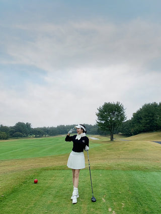[FL Sig] Pearl Flared Pleats Skirt (Ivory)