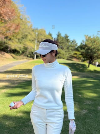 Velvet Visor with Ribbon (Beige)