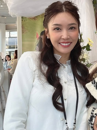 Lace Scallop Cardigan (White)