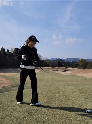 Ruffle Rib Cardigan (Black)