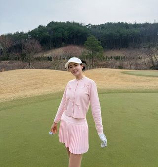 Shushu Ribbon Cardigan (Coral)