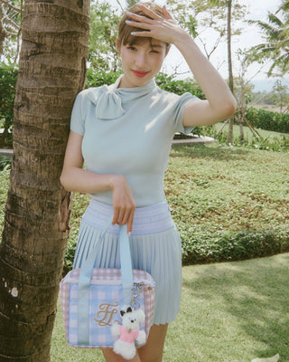 Pearl Big Ribbon Knit (Mint)