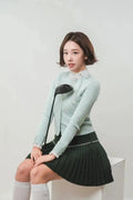 Fair Liar Multi Color Cable cardigan - Mint
