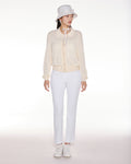 Scassi collar zip-up cardigan - Ivory
