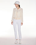 Scassi collar zip-up cardigan - Ivory