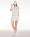 Pearl point short sleeve knit - White