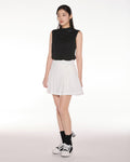 Mesh Crop Short Sleeve and Sleeveless Set - Black