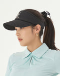 mini scrunch visor - Black