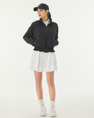 Double Layer Flared Skirt - White