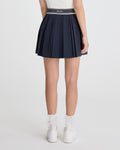 double pleated band skirt - Charcoal Grey