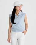 Tweed beaded emblem point cap - White