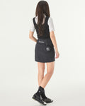 High waist ball pocket H-line skirt - Black