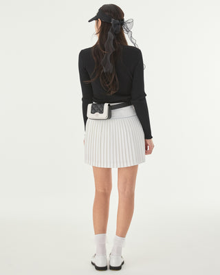 Ribbon Shirring Knit - Black