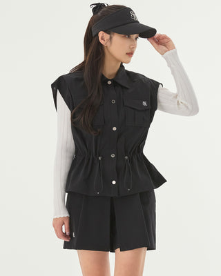 Mini Scrunch Visor - Black