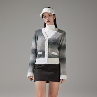 Gradient Windproof Cardigan (Grey)