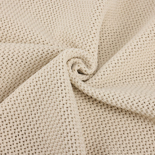 Punched V-neck Vest (Beige)