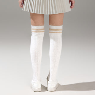 Cable Knee-socks (Ivory)