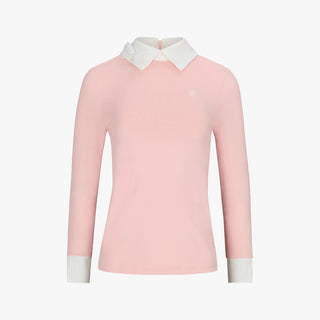 Ribbon Point Longsleeve T-shirt (Coral)
