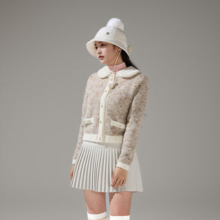 Back Ribbon Fur Hat (Ivory)