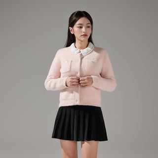 Stitch Windproof Cardigan (Pink)