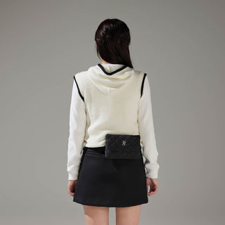 Suede Bonded Skirt (Black)