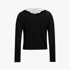 Crochet Collar Cardigan (Black)
