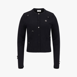 Flower Cardigan (Black)
