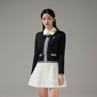 Tweed Balloon Skirt (Ivory)