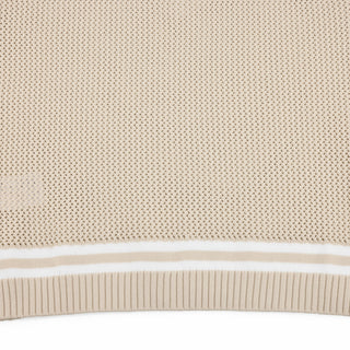 Punched V-neck Vest (Beige)