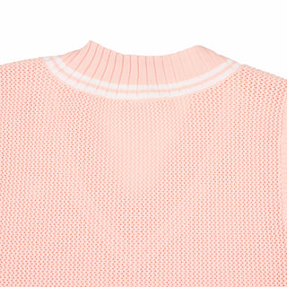 Punched V-neck Vest (Coral)