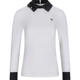 Ribbon Point Longsleeve T-shirt (White)