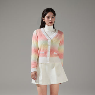 Gradient Windproof Cardigan (Pink)