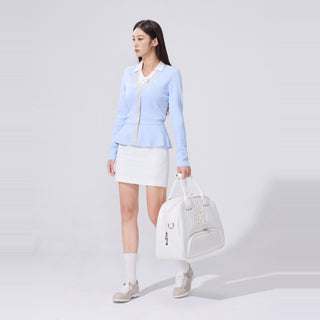 Pearl Ribbon Sleeveless T-Shirt (White)
